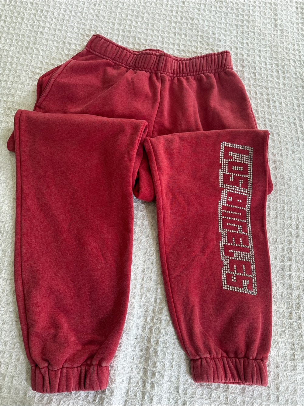 Girls' Wild Fable Red Rhinestone Accent  “Los Angeles” Sweatpants